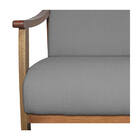 Poltrona Liz Base Madeira Suede  - Amarena Móveis - Cinza