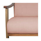Poltrona Liz Base Madeira Suede  - Amarena Móveis - Rosê