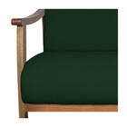 Poltrona Liz Base Madeira Suede  - Amarena Móveis - Verde