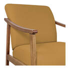 Poltrona Liz Base Madeira Suede  - Doce Sonho Móveis - Mostar