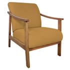 Poltrona Liz Base Madeira Suede  - Doce Sonho Móveis - Mostar