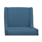 Poltrona Lolla 1 Lugar Base Madeira B170 Azul Domi