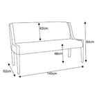 Poltrona Lolla 2 Lugares C34 Corino Marrom - Domi