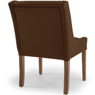 Poltrona Lolla Base De Madeira Matelassê Corano Chocolate