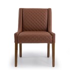 Poltrona Lolla Corano Terracota Fl-08 Base De Madeira - D'ros