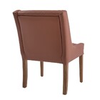 Poltrona Lolla Corano Terracota Fl-08 Base De Madeira - D'ros