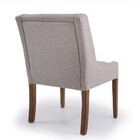 Poltrona Lolla Linho Bege A-184 Base De Madeira - D'rossi