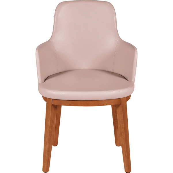 Poltrona London Amêndoa Estofado Bege Tramontina