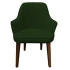 Poltrona Lorem Suede Pés Chanfrado Tabaco C05 - D'rossi - Ver