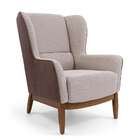 Poltrona Lorena Marrom E Bege