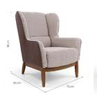 Poltrona Lorena Marrom E Bege