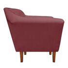 Poltrona Lorena Suede Rose Pés Chanfrado - D'rossi