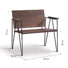 Poltrona Loridane  Castanho