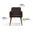 Poltrona Lotus Com Tecido Poliéster - Preto