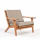 Poltrona Lótus Stain Jatobá Acquablock Fendi Fendi/jatobá