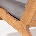 Poltrona Lótus Stain Jatobá Acquablock Grafite Grafite/jatobá