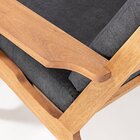 Poltrona Lótus Stain Játobá Acquablock Preto Preto/jatobá