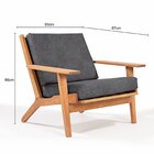 Poltrona Lótus Stain Játobá Acquablock Preto Preto/jatobá