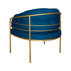 Poltrona Louise Azul Royal - Vallisa Decor