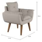 Poltrona Lourenco Linho Cru