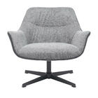 Poltrona Louvre - Preta E Cinza