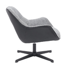 Poltrona Louvre - Preta E Cinza