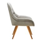 Poltrona Lua Botonê Pé Palito Cadeira Decorativa Sala, Escrit