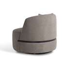 Poltrona Lua Bouclé Bege E Preta