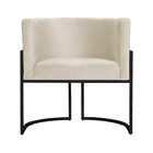 Poltrona Luana Requinte Base Preta Veludo Cores - Ds Estofado