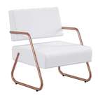 Poltrona Luara Cobre E Branca 59 Cm