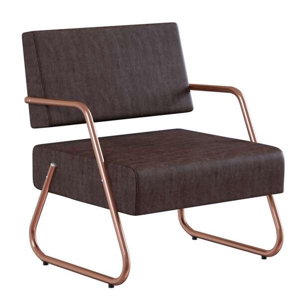 Poltrona Luara Cobre E Tabaco 59 Cm