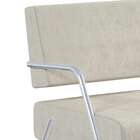 Poltrona Luara Cromada E Palha 59 Cm