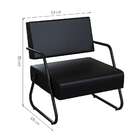 Poltrona Luara Preta 59 Cm