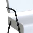 Poltrona Luara Preta E Branca 59 Cm