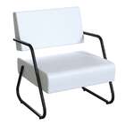 Poltrona Luara Preta E Branca 59 Cm