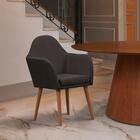 Poltrona Lucca Com Tecido Poliéster - Preto