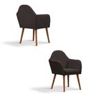 Poltrona Lucca Com Tecido Poliéster - Preto