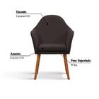 Poltrona Lucca Com Tecido Poliéster - Preto