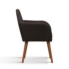 Poltrona Lucca Com Tecido Poliéster - Preto