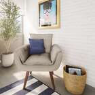 Poltrona Lucca Linho Cru