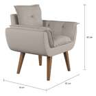 Poltrona Luciano Linho Cru