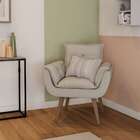 Poltrona Luciano Linho Cru