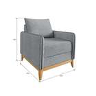 Poltrona Lugano Cinza Sofá Go