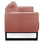 Poltrona Luisa Veludo Base Industrial Metálica Preto D01 - D'