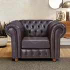 Poltrona Luiz Xv Via Encanto Courano Marrom Café