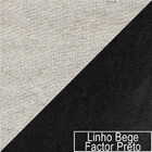 Poltrona Luiza Base De Ferro Dourado Factor Preto E Linho - A