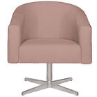 Poltrona Luiza Base Giratória De Metal Factor Vermelho E Linh