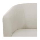 Poltrona Luiza Corano Nozes E Linho Bege - Amarena Móveis