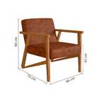 Poltrona Luiza Pu Whisky E Nogueira