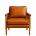 Poltrona Lumi Corda Náutica Madeira Maciça Moderna Courino